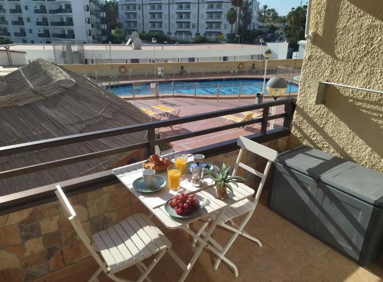 Pool view accommodation in Playa del Ingles Maspalomas  Exterior foto